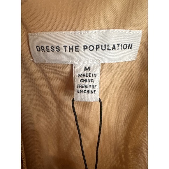 NWT DRESS THE POPULATION‎ Zahra Lace Bodycon Dress Size M - Picture 5 of 9